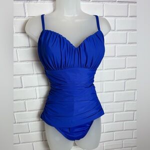 Miraclesuit Blue One Piece Swimsuit